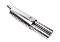 VW Golf III, Golf III Cabriolet, Golf IV Cabriolet Golf III, Typ 1H_, / Golf III Cabriolet, Typ 1E_, / Golf IV Cabriolet, Typ 1E_ 1991-2002 Rostfri Bakre Ljuddämpare 2x76mm Runda TA Technix